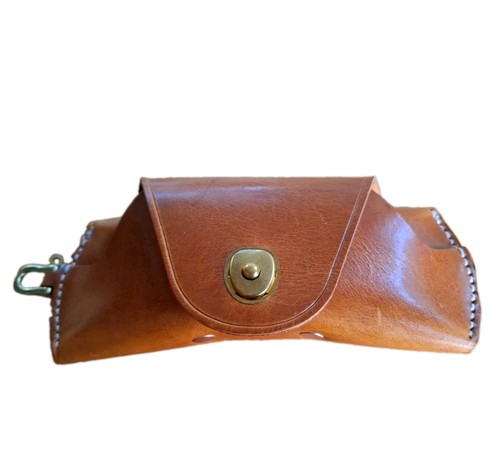 Brillenetui braun leder - braun,,